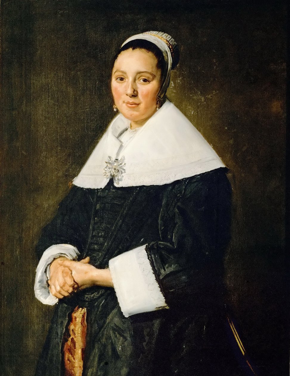 Portræt af en dame af Frans Hals