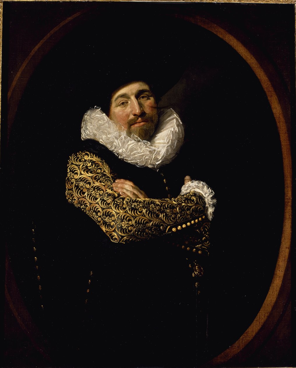 Portræt af en mand af Frans Hals