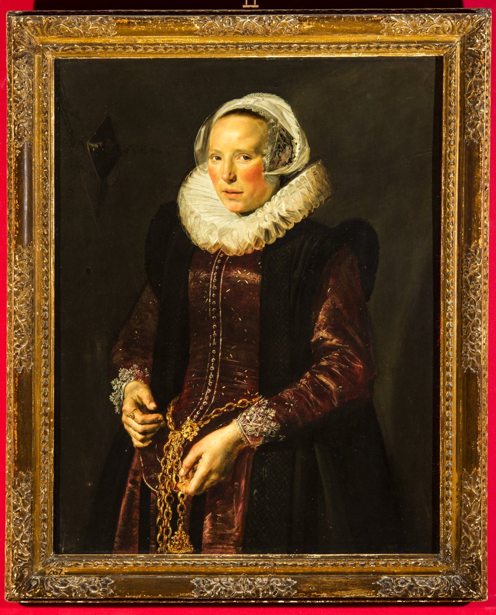 Portræt af en kvinde, ca. 1611 (olie på træpanel) af Frans Hals