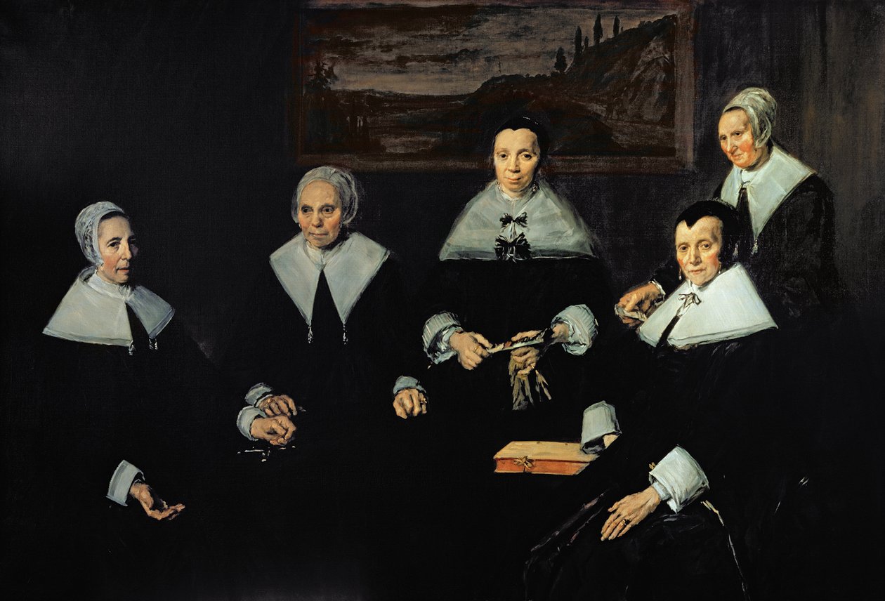 Regentinderne i de gamle mænds Almhus, Haarlem, 1664 af Frans Hals