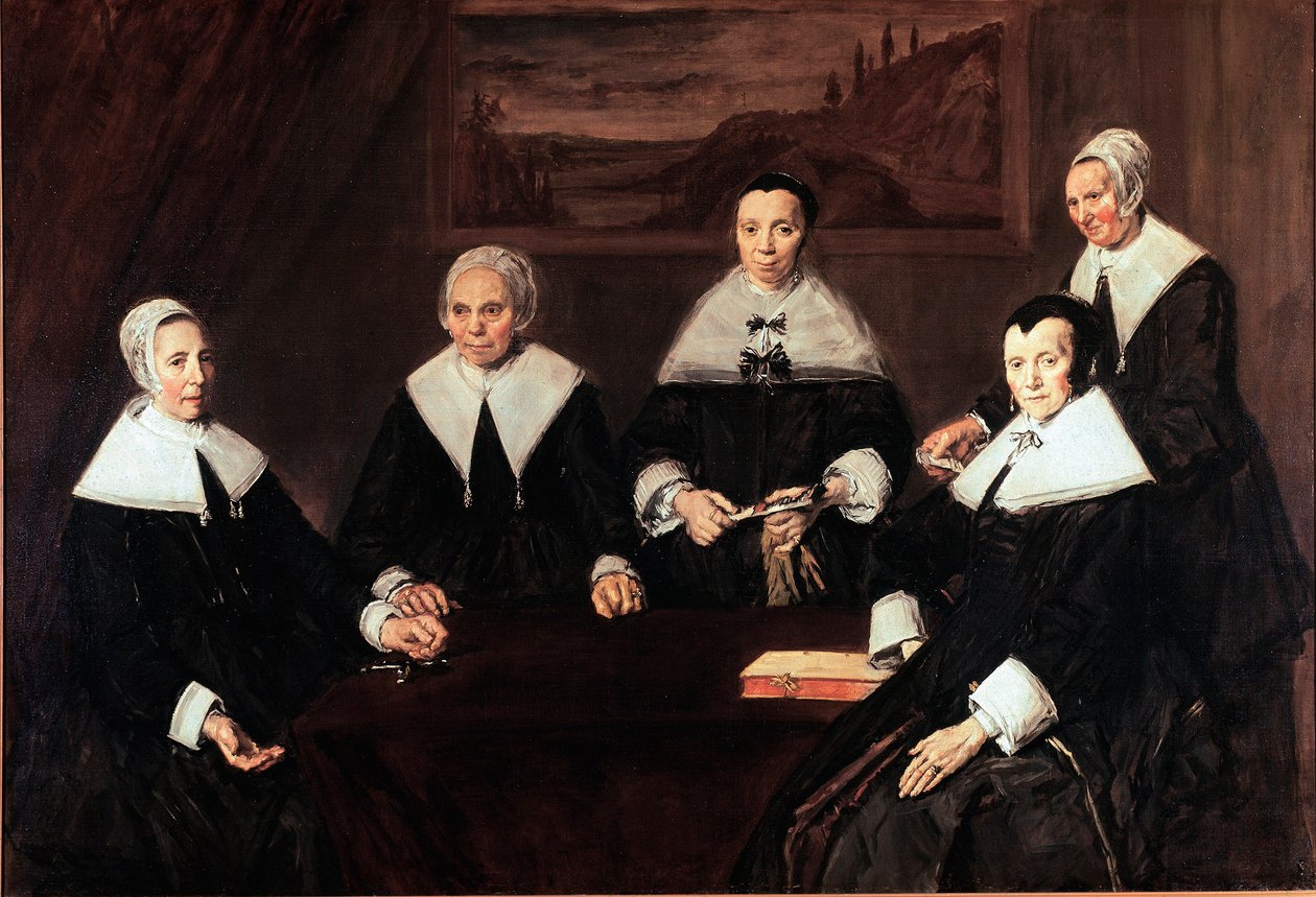 Regenterne af Hospice for de ældste i Haarlem Maleri af Frans Hals (ca. 1580-1666) 1664 Søn. 249,5x170,5 cm Haarlem, Frans Hals Museum Holland af Frans Hals