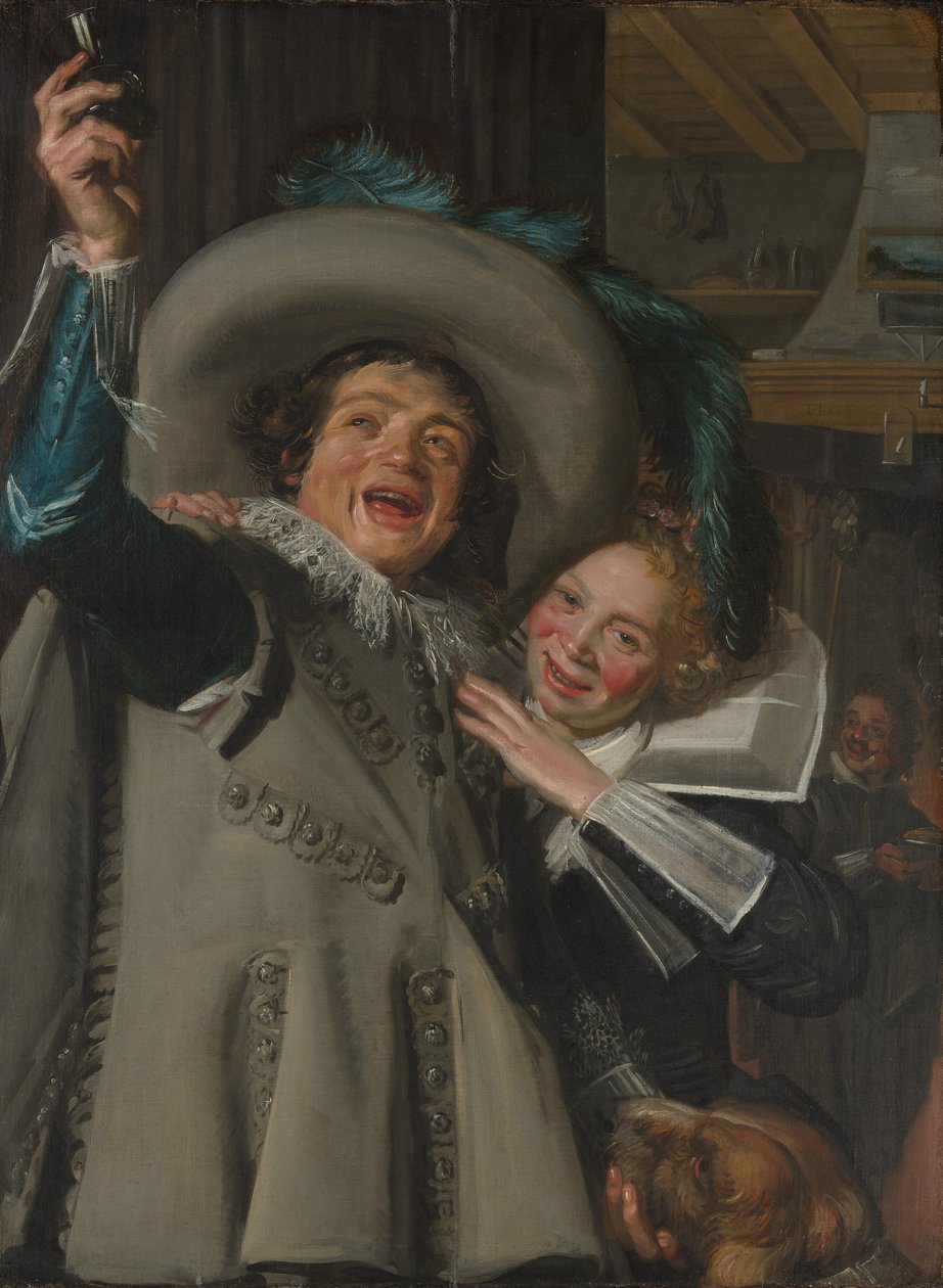 Ung mand og kvinde i en kro af Frans Hals