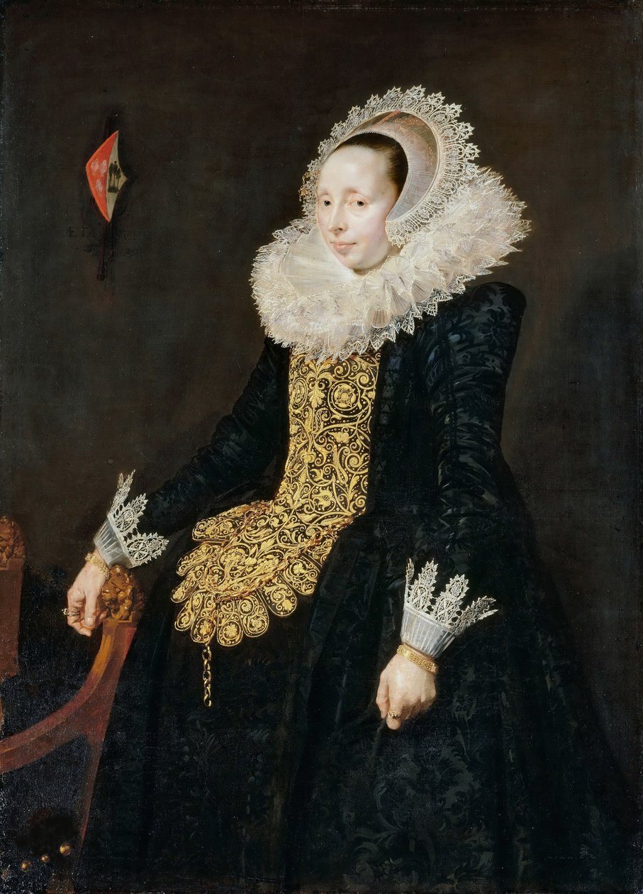 Portræt af Catharina Both van der Eem 1589-1666, 1620. af Frans Hals after .