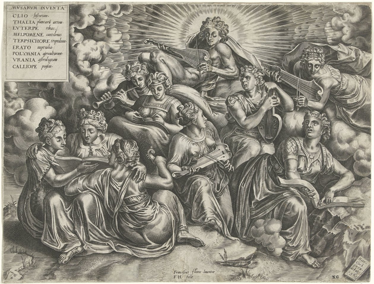 Apollo og Muzen af Frans Huys
