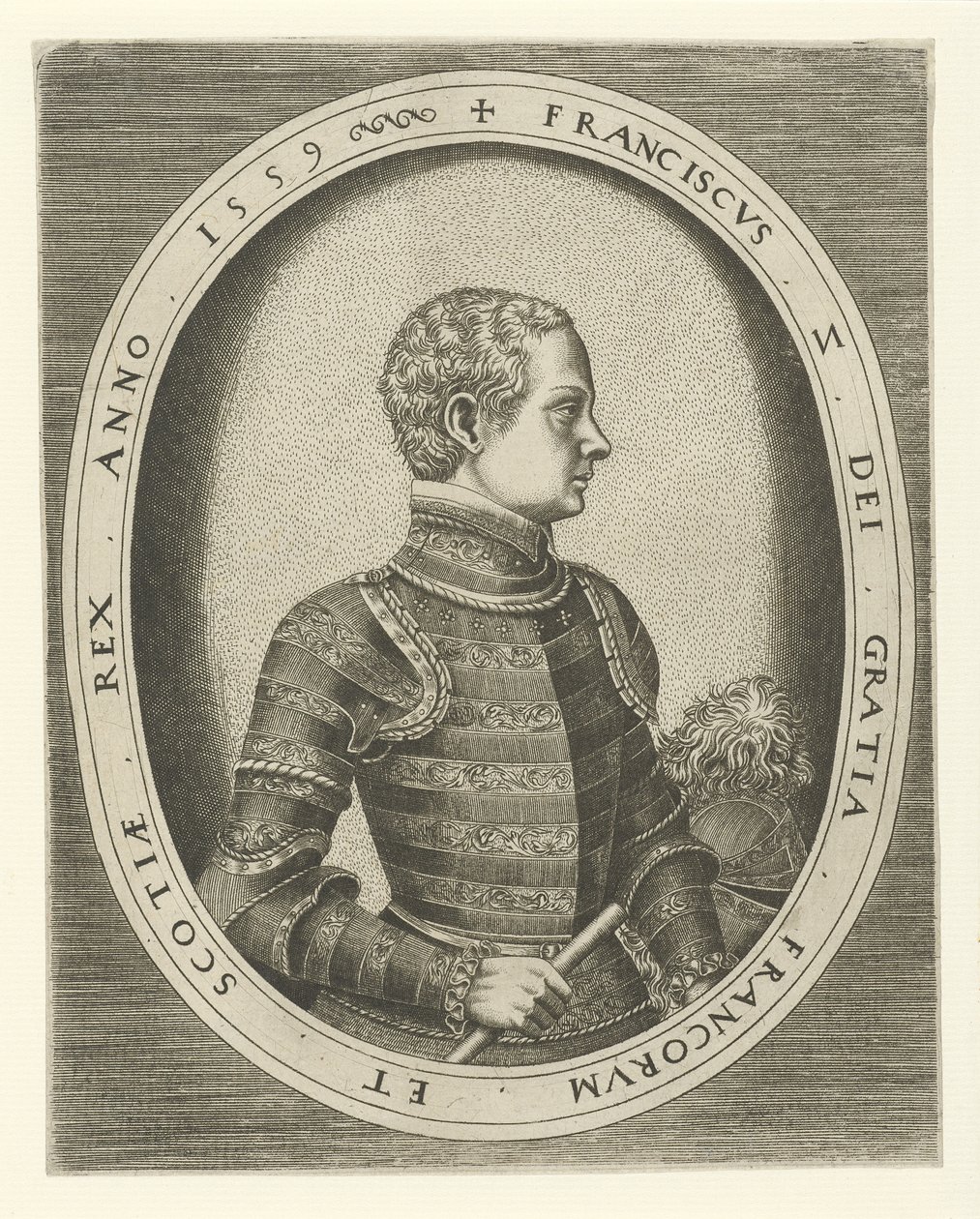 Portræt af Frans II af Frankrig 1544-1560, 1559 af Frans Huys