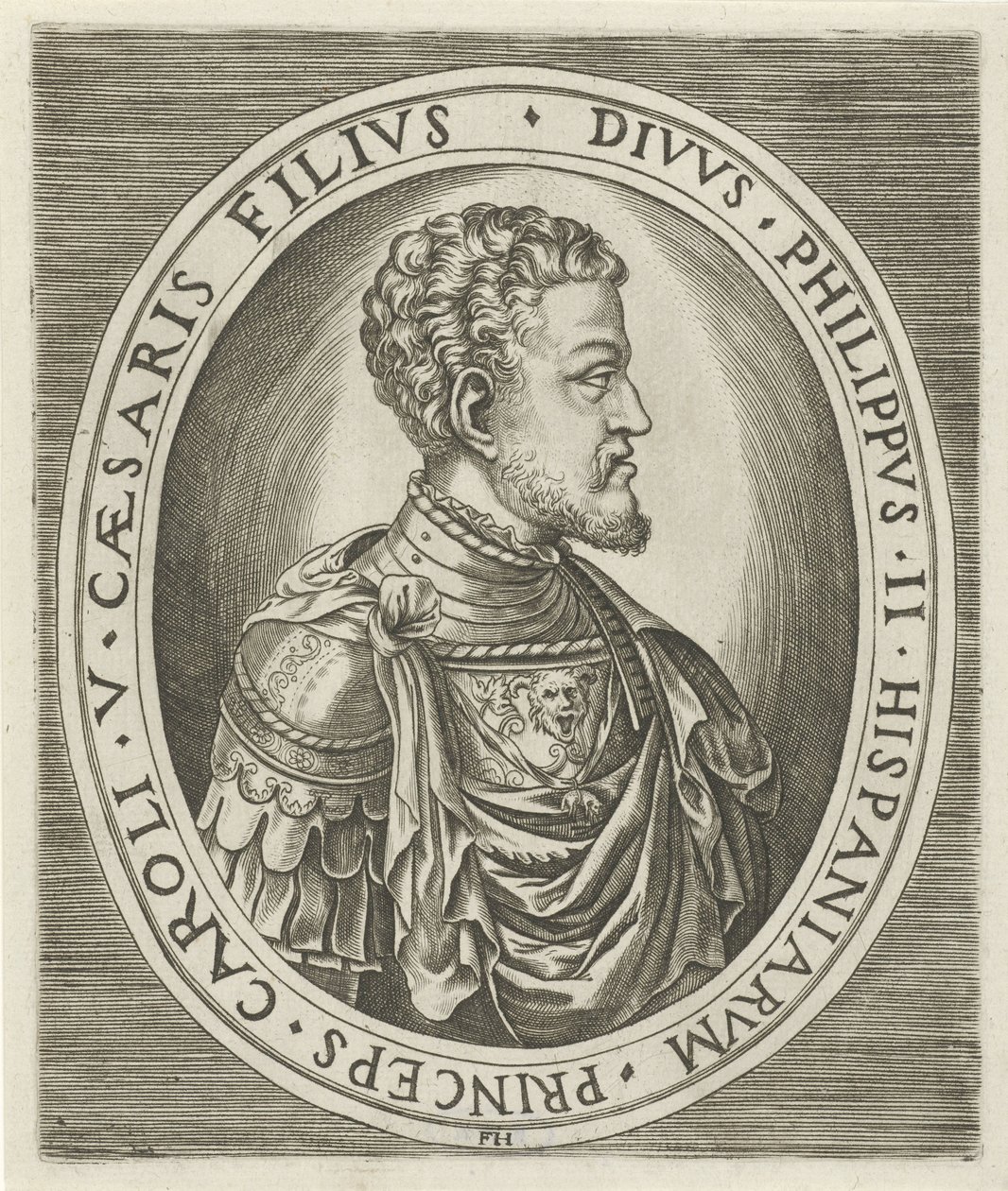 Portræt af kong Filip II, konge af Spanien af Frans Huys