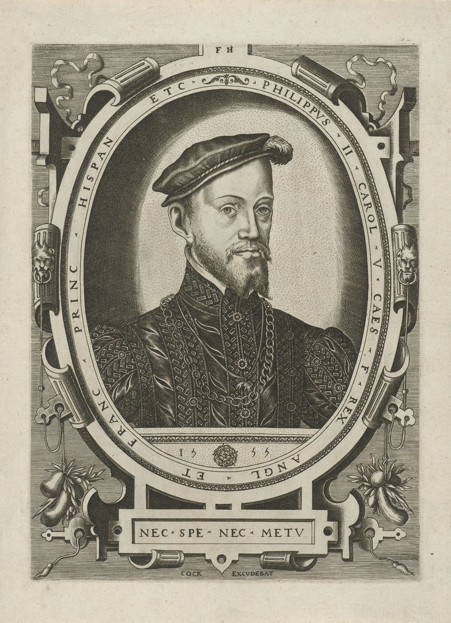 Portræt af kong Filip II af Spanien af Frans Huys
