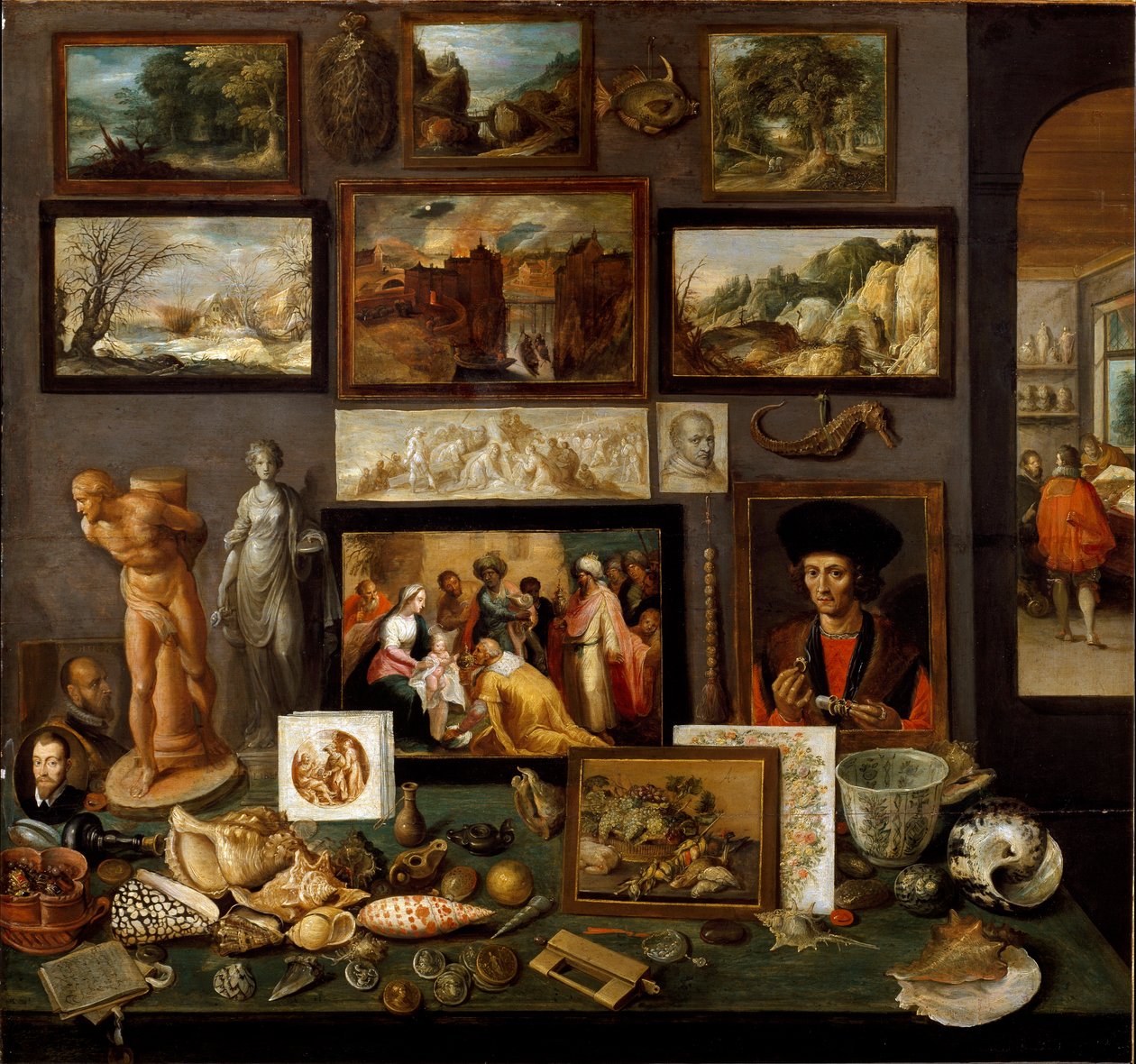 Kabinet af kunst og kuriositeter (maleri af Frans II Francken