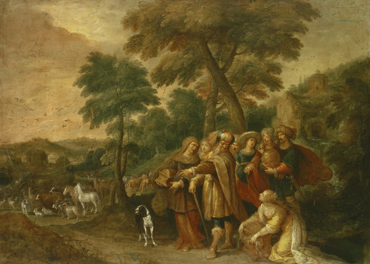Noa går ind i arken af Frans II Francken