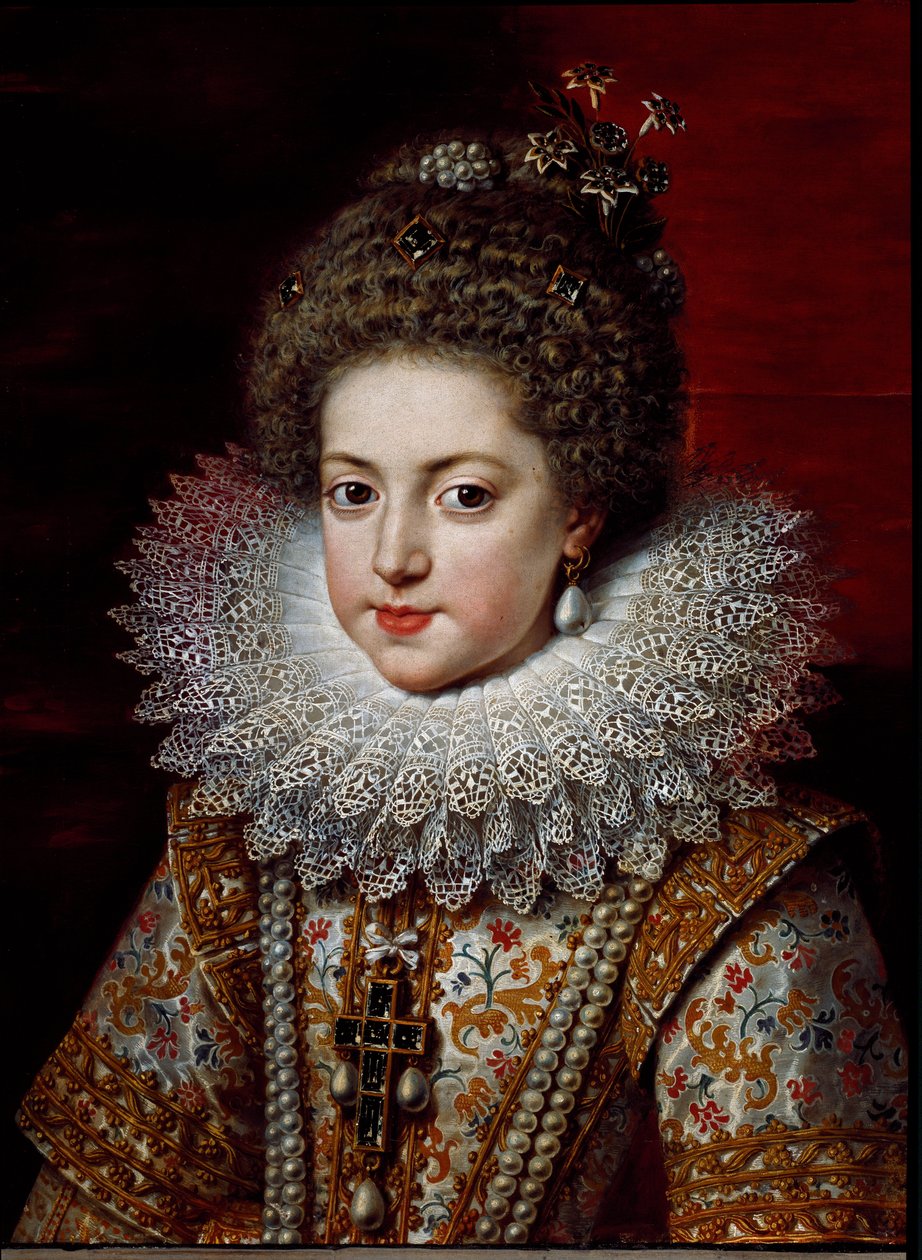 Portræt af Elisabeth af Frankrig (Elisabeth af Bourbon), ca. 1611 (maleri) af Frans II Pourbus
