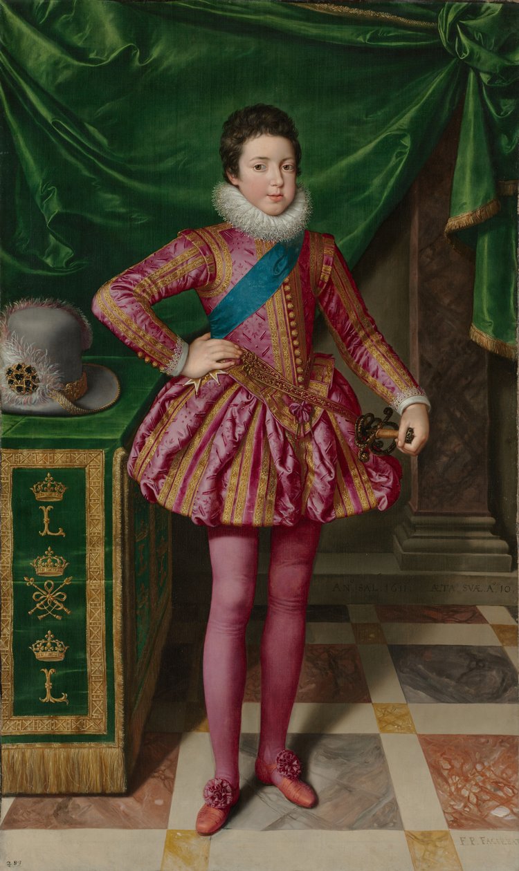 Portræt af kong Ludvig XIII af Frankrig, 1611 af Frans II Pourbus