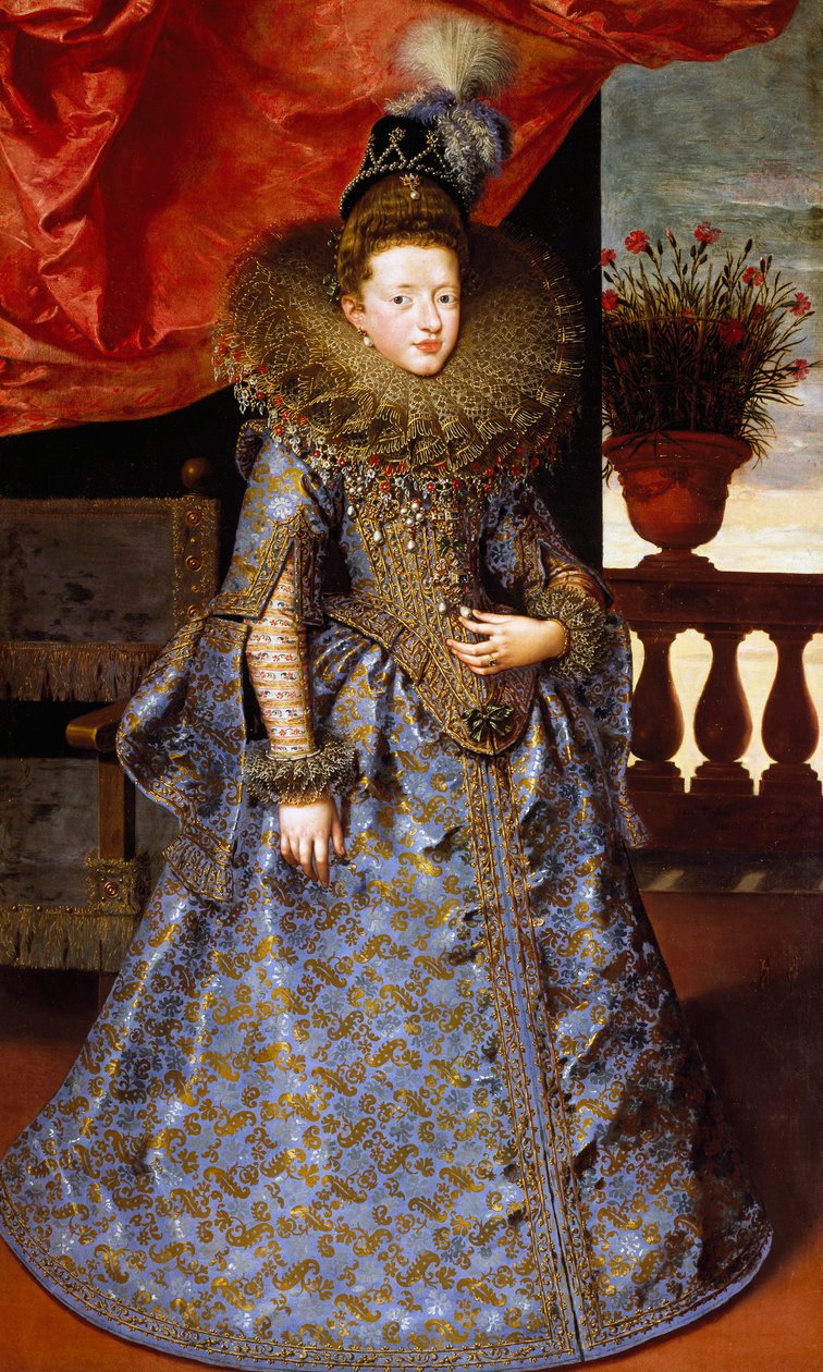 Portræt af Margherita af Savoyen, af Frans Pourbus den yngre, olie på lærred af Frans II Pourbus