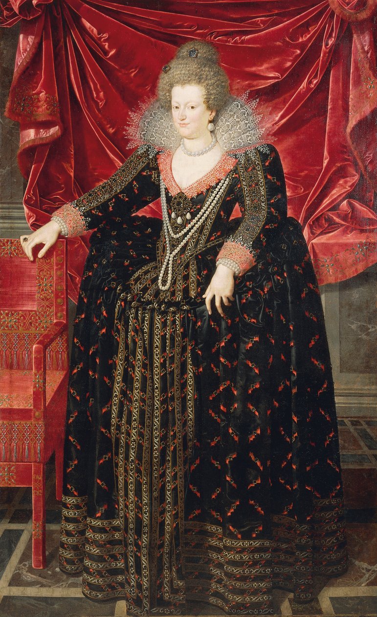 Portræt af Maria de Medici (Firenze af Frans II Pourbus