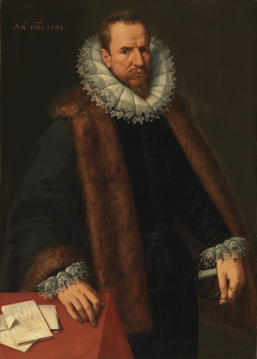 Portræt af Nicolas Helincx, rådgiver for kongen af Frans II Pourbus