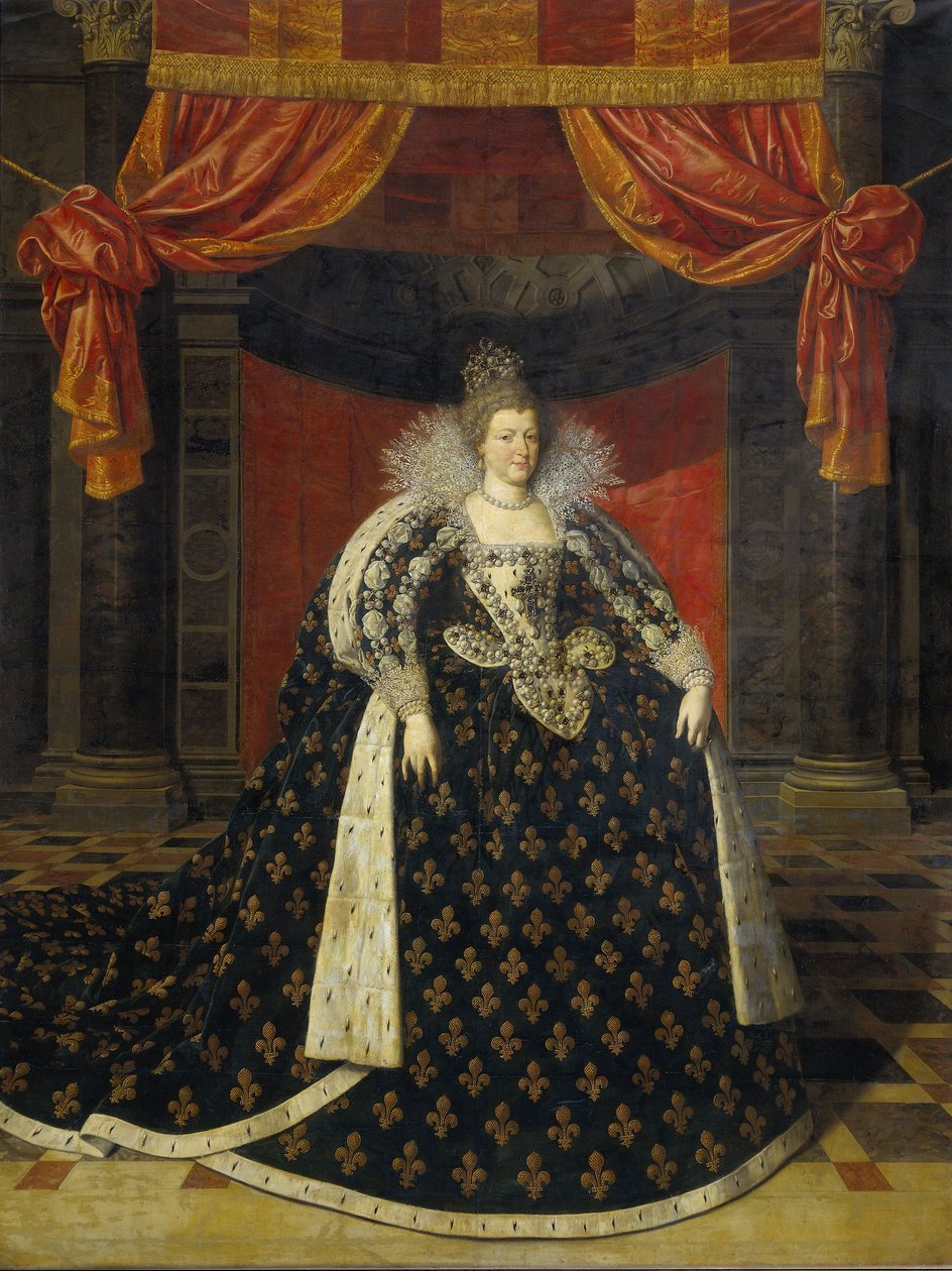 Marie de Medici, ca. 1610 af Frans II studio of Pourbus