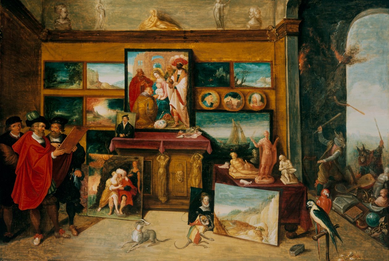 Galleri interiør af Frans II the Younger Francken