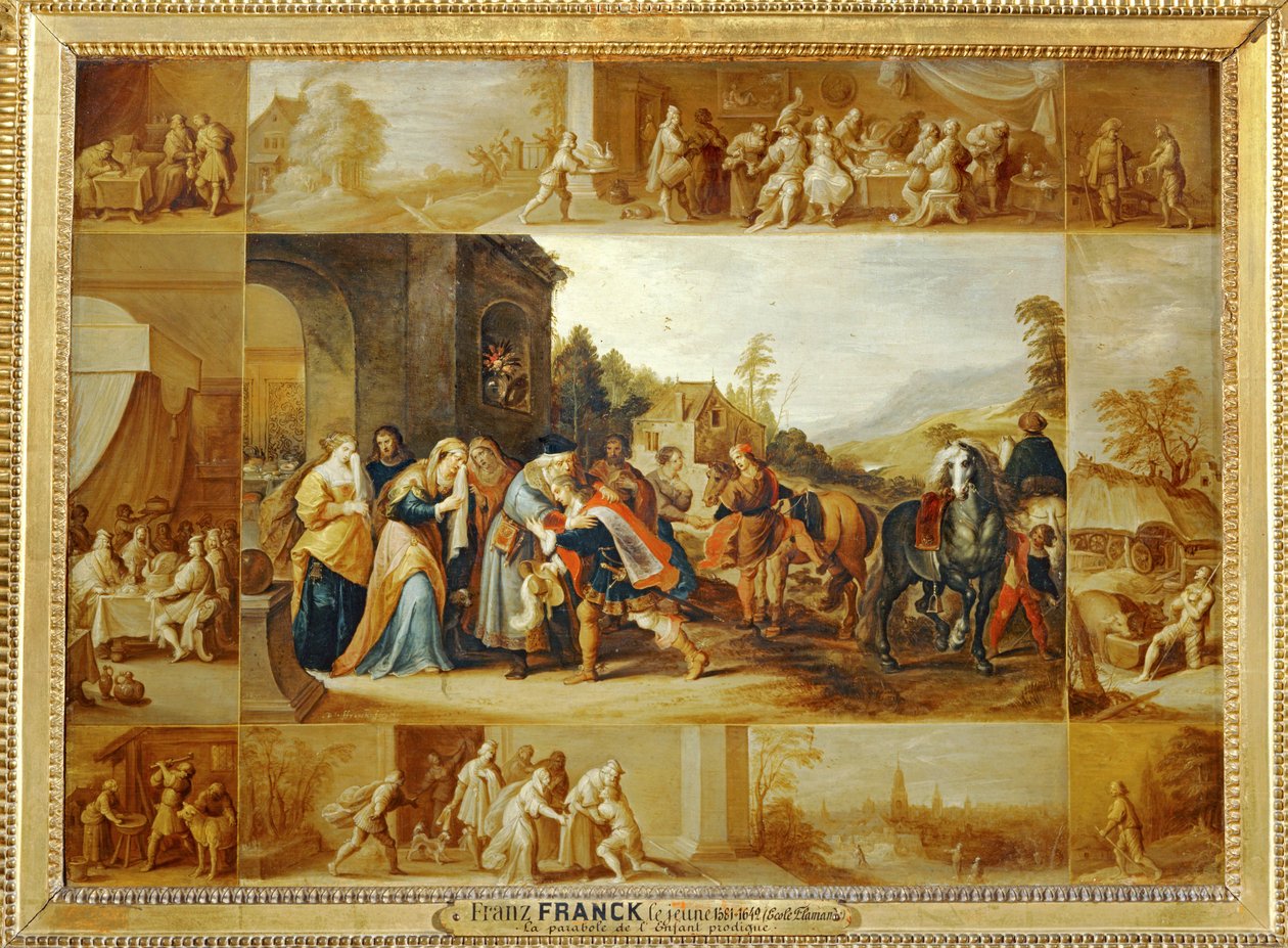 Lignelsen om den fortabte søn ... af Frans II the Younger Francken