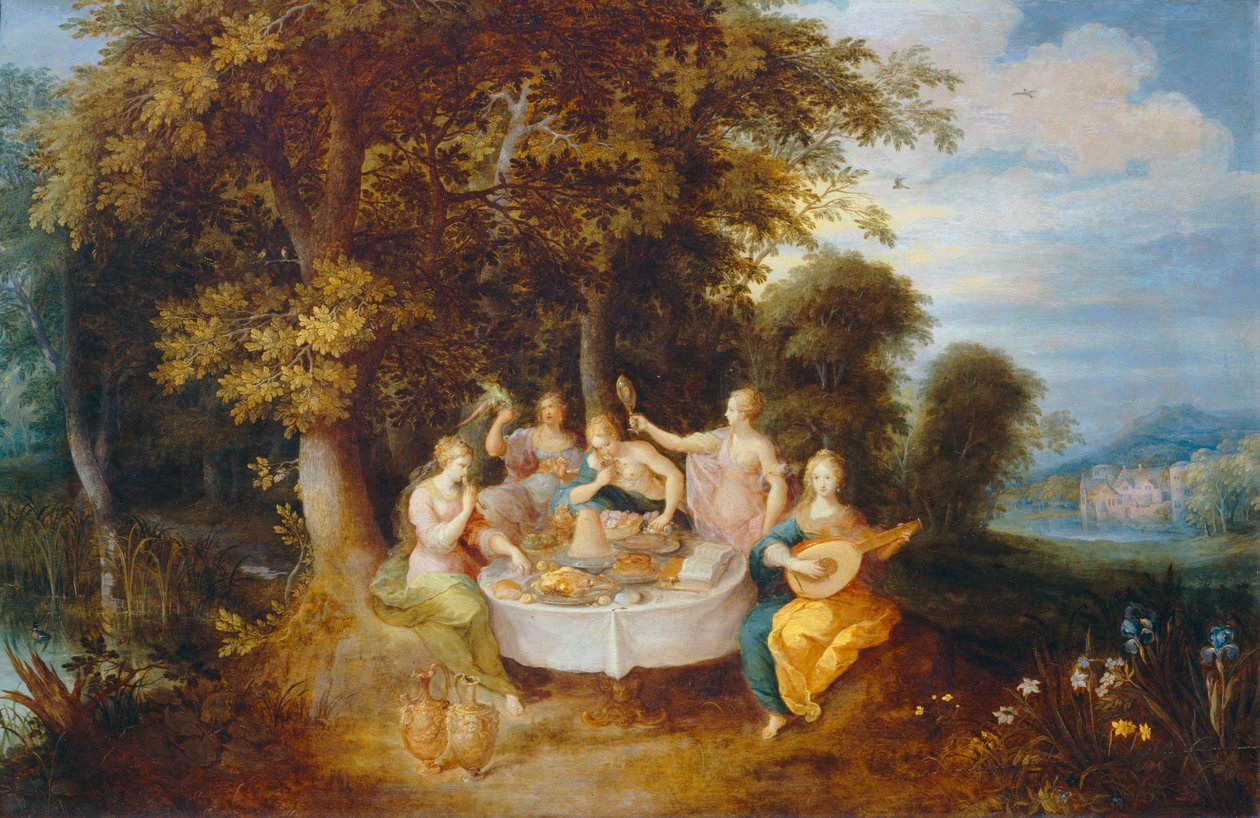 Les Cinq sens - De fem sanser ... af Frans II the Younger Francken
