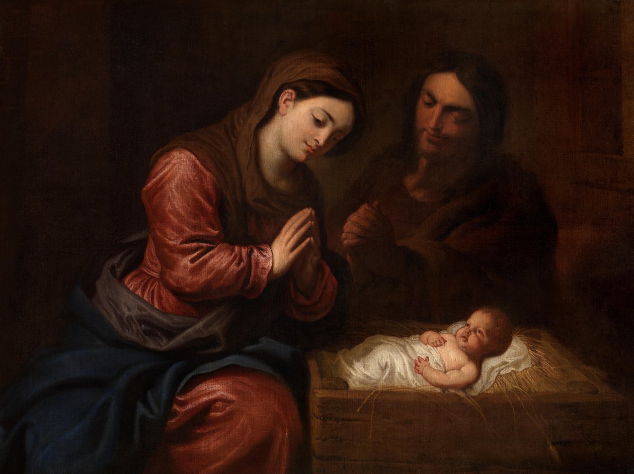 Kristi fødsel (olie på lærred) af Frans II the Younger Francken