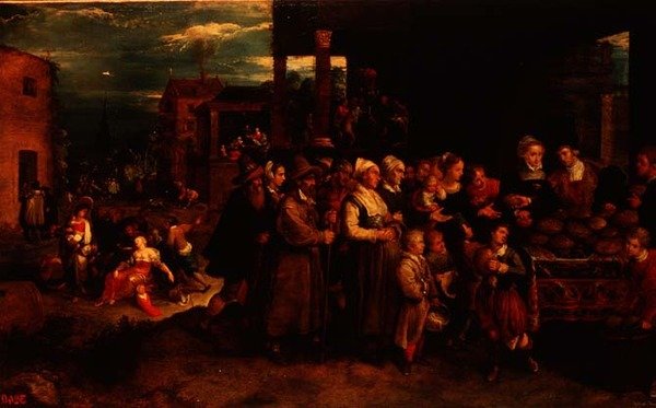 De syv barmhjertighedsgerninger, c.1617 af Frans II the Younger Francken