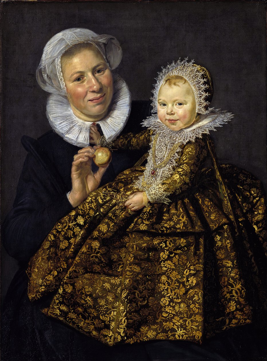 Catharina Hooft med sin sygeplejerske af Frans I Hals