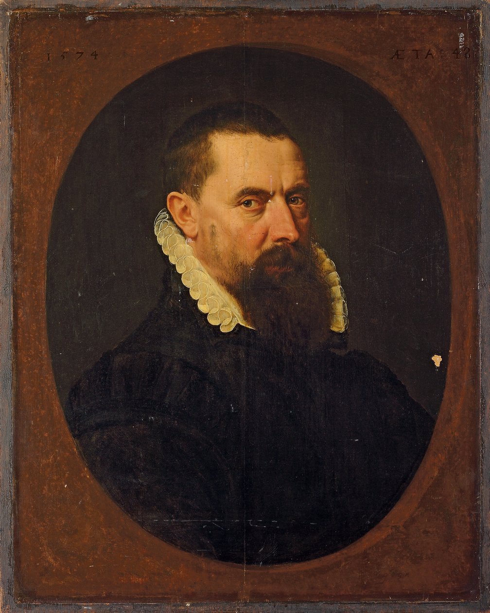 Portræt af en skægget herre, 1574 af Frans I Pourbus