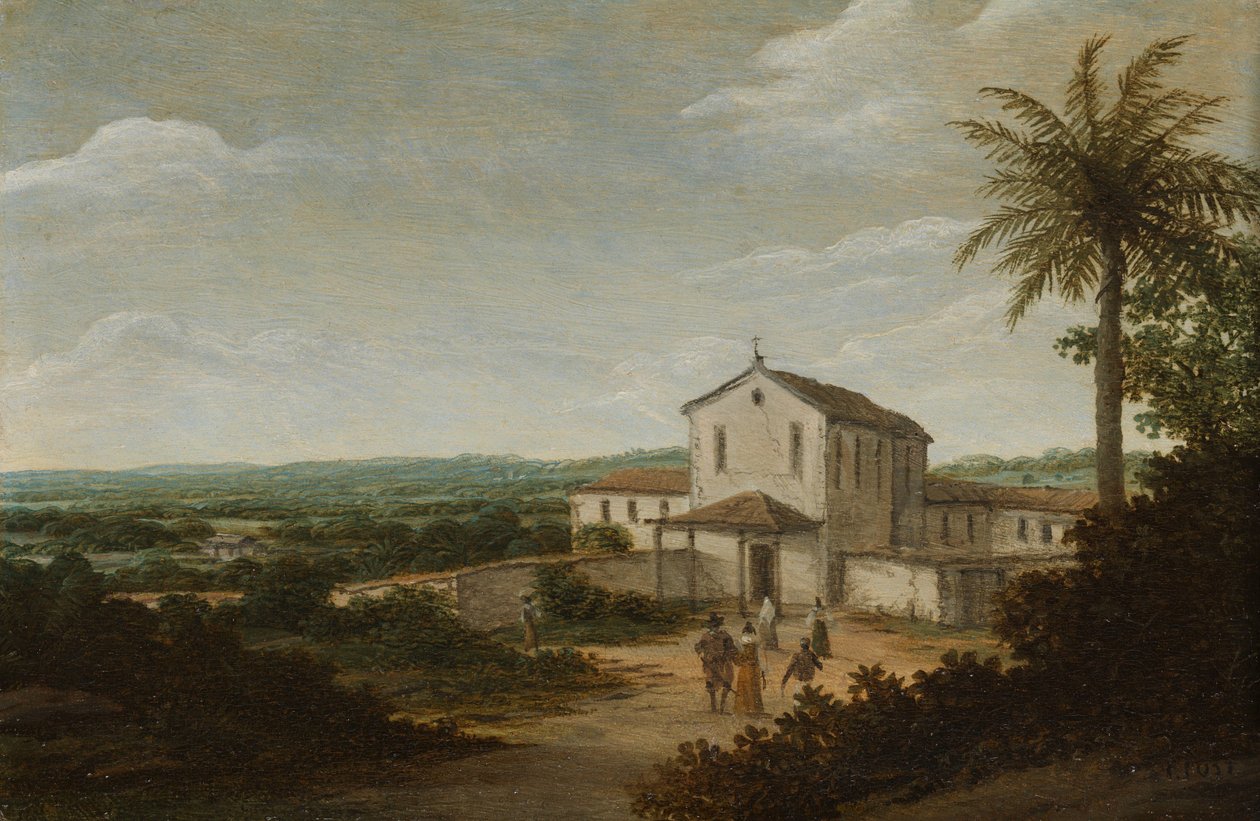 Kirkebygning i Brasilien Huset til en hollandsk kolonist i Brasilien af Frans Post