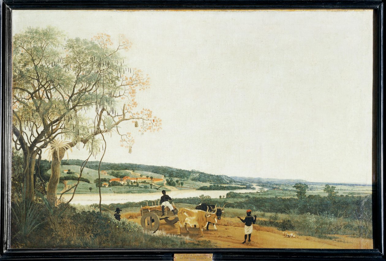 Oksekærren, det brasilianske landskab ... af Frans Jansz Post