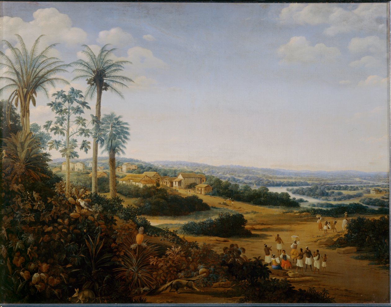 Hjemmet til en "labrador" i Brasilien, tidligere kendt som landsbyen Serinhaem ... af Frans Jansz Post