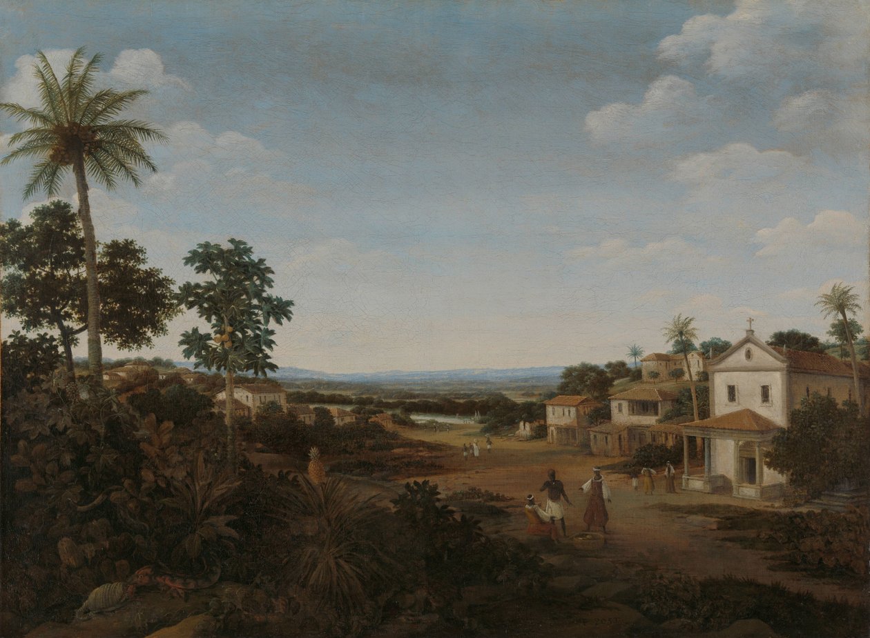 Landskab i Brasilien af Frans Post