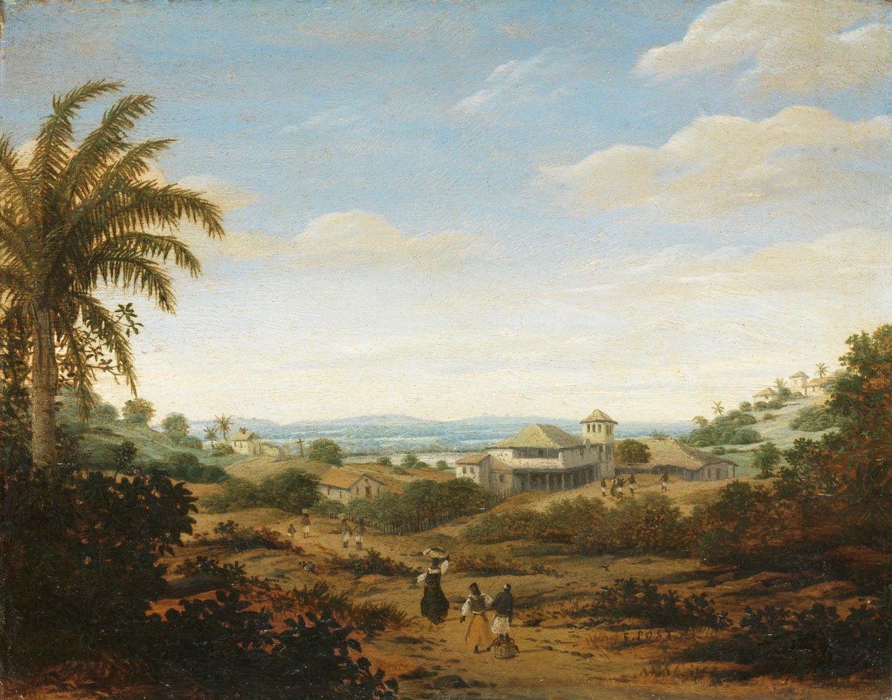 Landskab ved Senhor de Engenho-floden, Brasilien Landskab ved Senhor de Engenho-floden, Brasilien af Frans Post