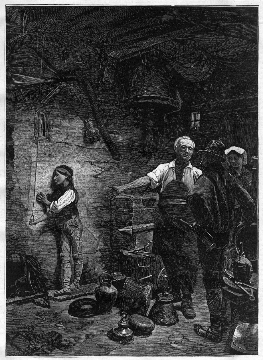 Portræt af Gioachino (Gioacchino) Rossini (1792-1868), italiensk komponist i Kedelmagerværkstedet - gravering efter maleriet af Franz Meerts (1836-1896) af Frans Meerts
