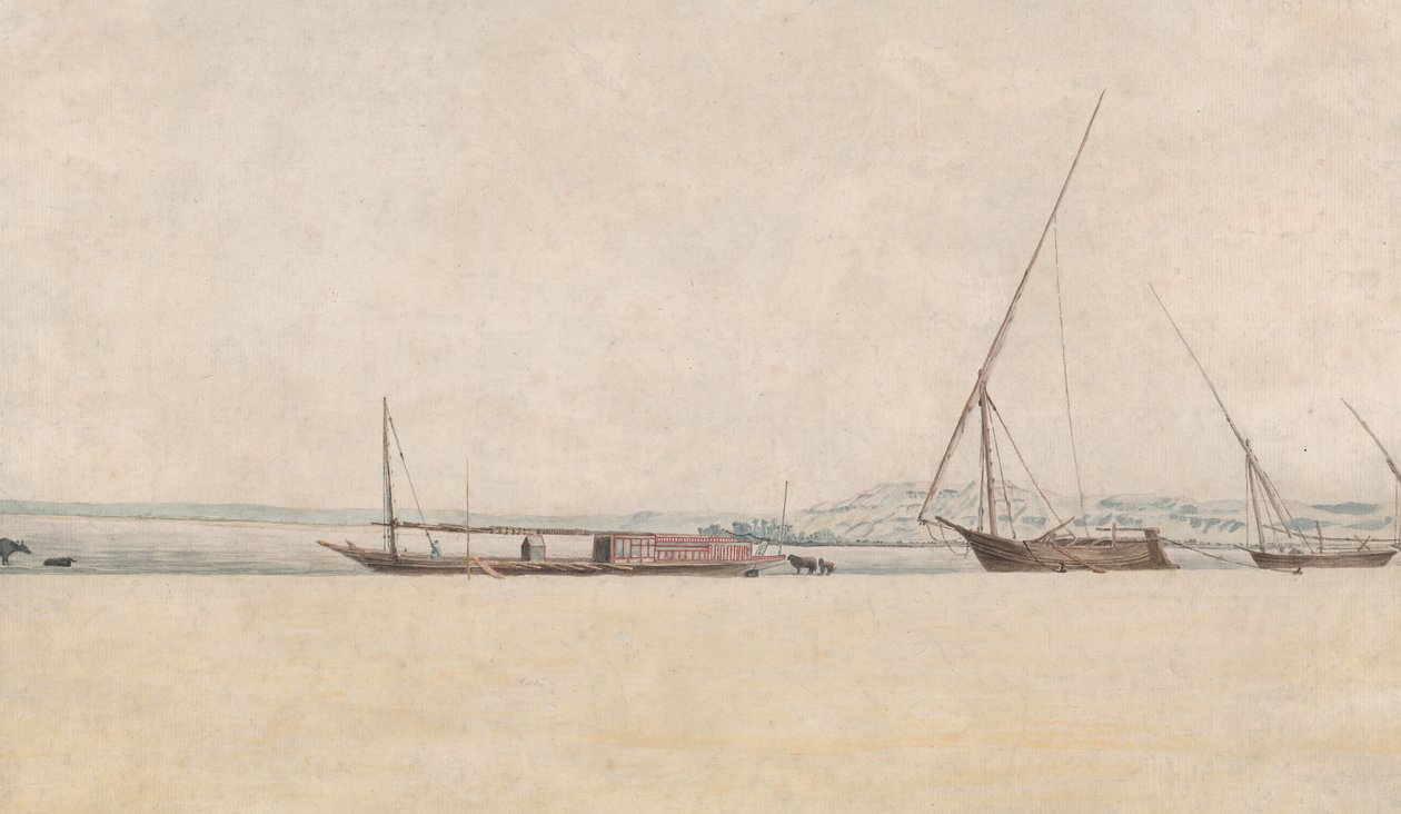 Tropisk kystlandskab, 1600-tallet. af Frans Post.