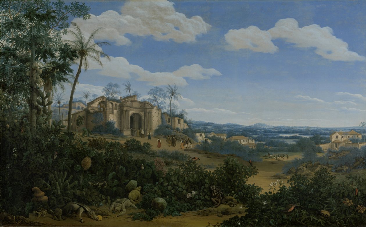 Udsigt over Olinda, Brasilien, 1662 af Frans Post