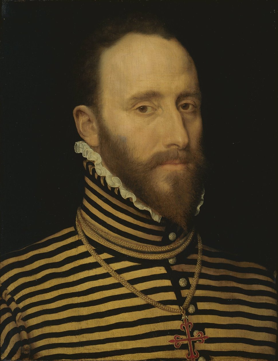 Portræt af en ridder af Calatrava-ordenen, sandsynligvis af Sorias- eller Soreau-slægten (Sorel) af Frans Pourbus (I) (attributed to)