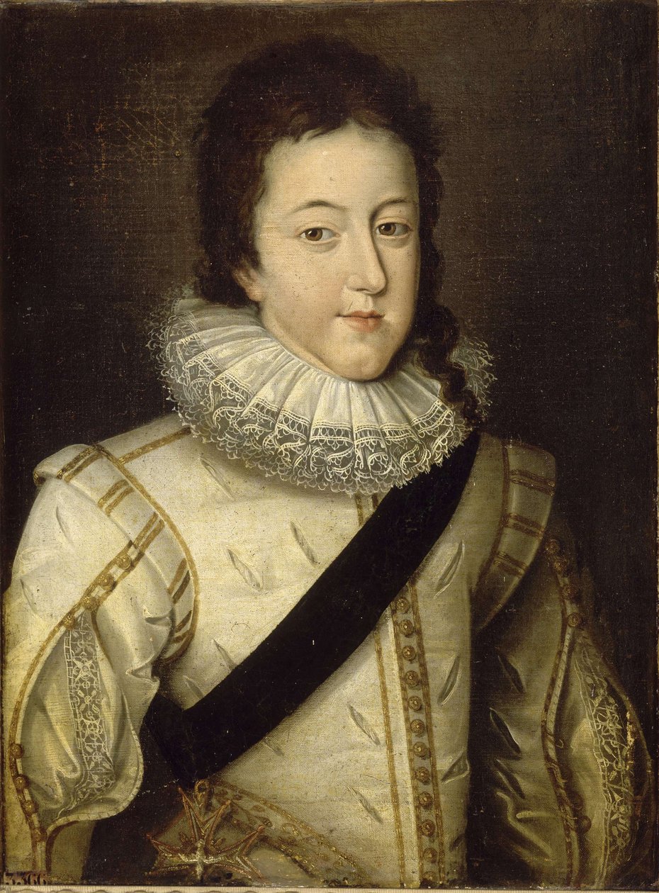 Ludvig XIII, konge af Frankrig og Navarra 1601-1643 som Dauphin af Frans Pourbus