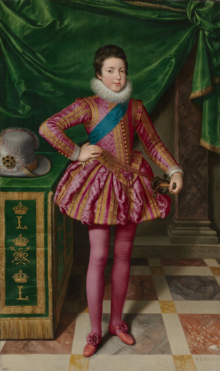 Portræt af kong Ludvig XIII af Frankrig af Frans Pourbus