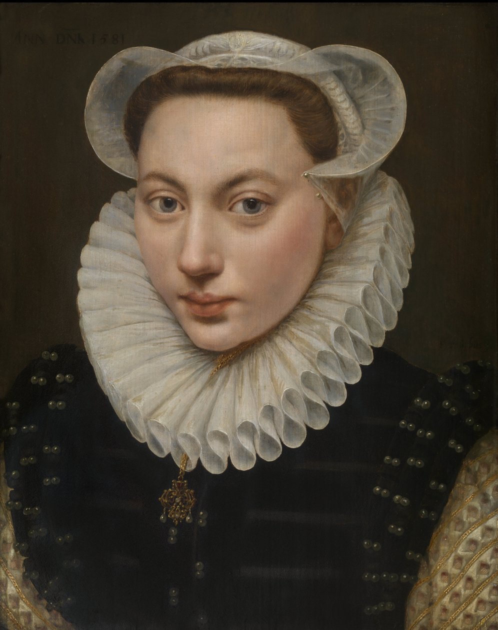 Portræt af en ung kvinde af Frans Pourbus the Elder