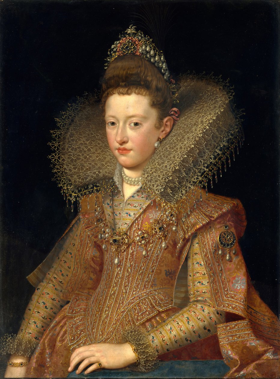 Margherita Gonzaga 1591-1632, prinsesse af Mantua. af Frans Pourbus the Younger