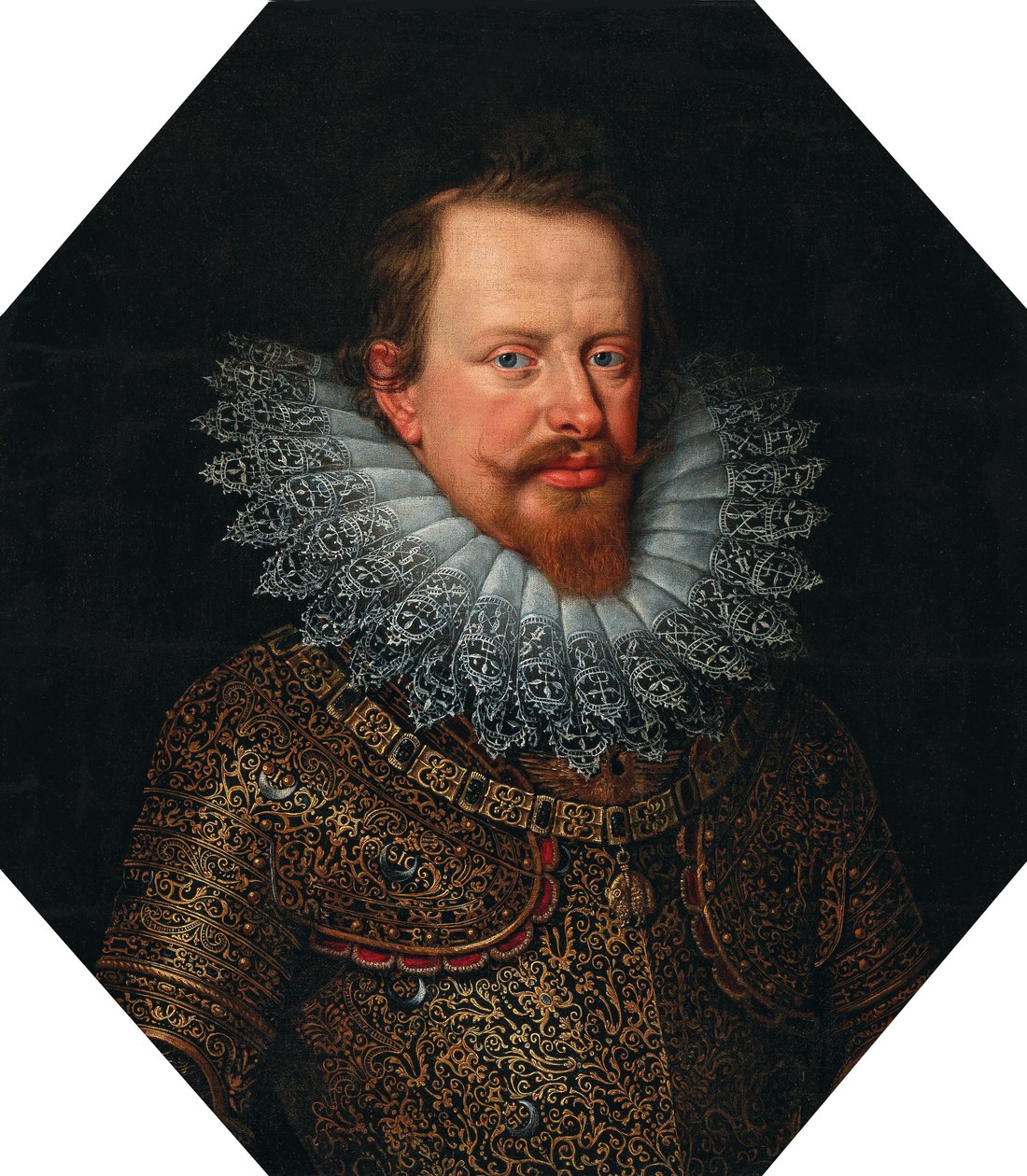 Portræt af Vincenzo Gonzaga 1562-1612, hertug af Mantua, tidligt i det 17. af Frans Pourbus the Younger