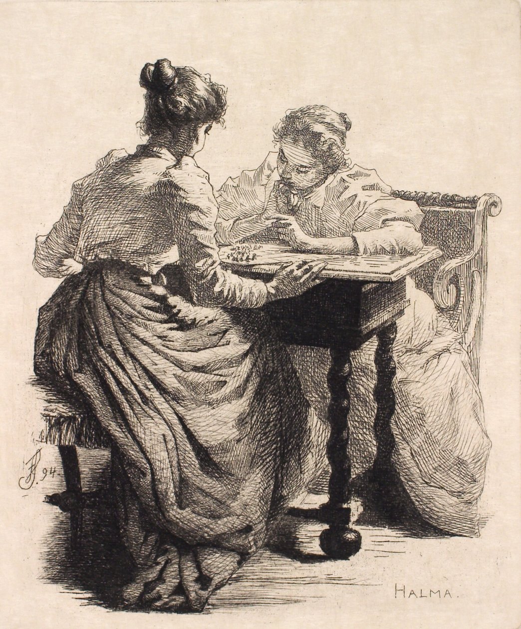 Halma af Frans Schwartz