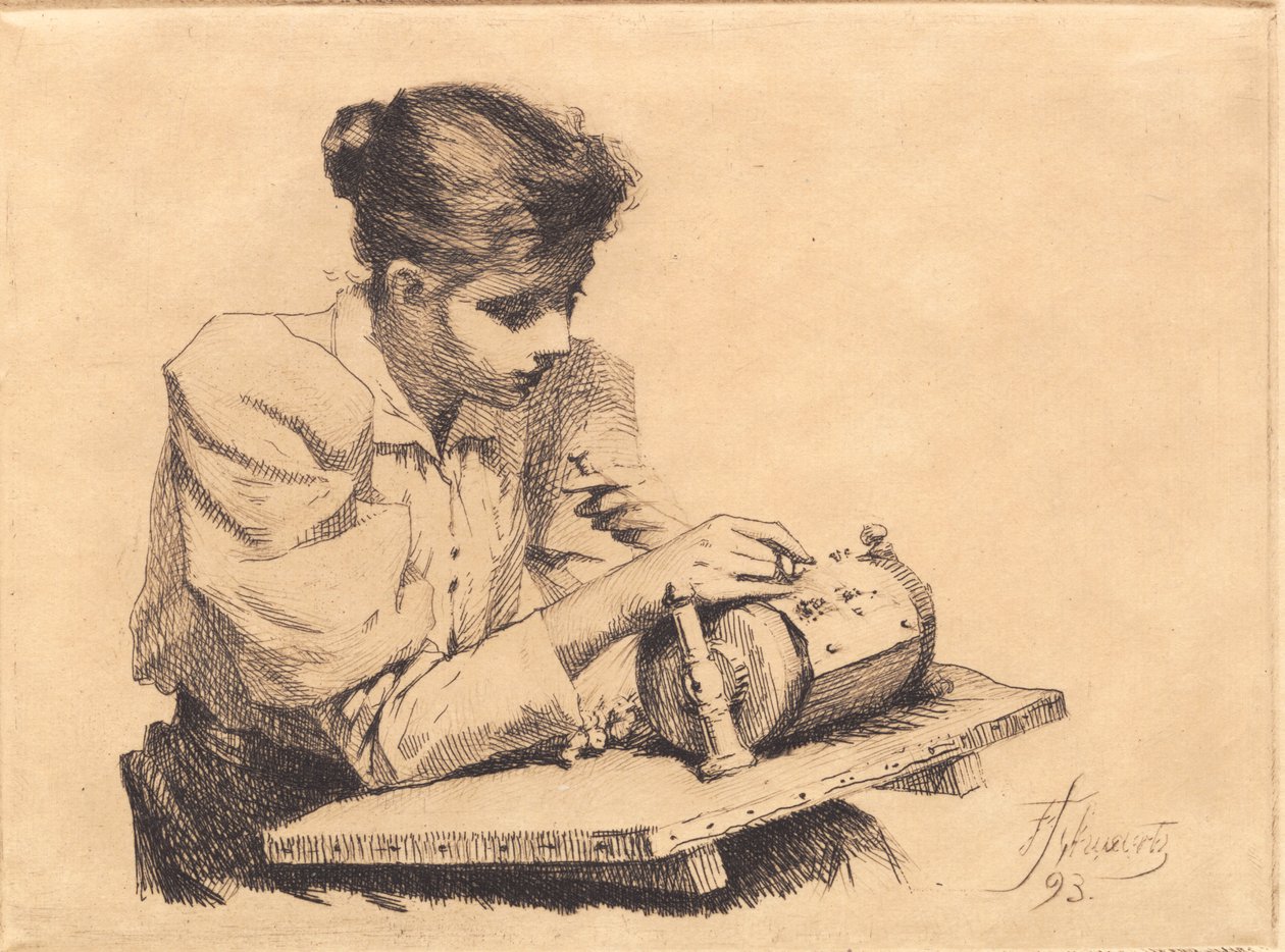 Kniplersken af Frans Schwartz