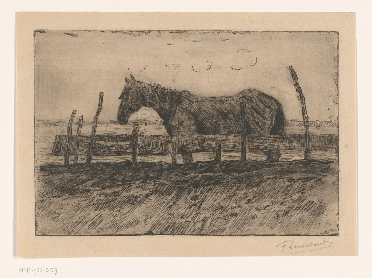 Hest af Frans Smissaert (signed by artist)