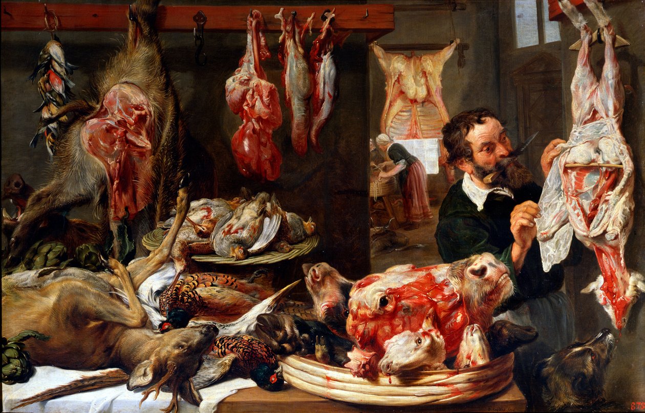 En slagterbutik, 1630