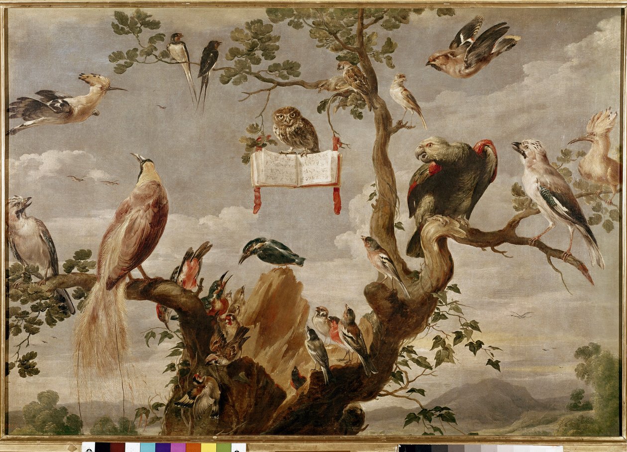 En fuglekoncert (olie på lærred af Frans Snyders