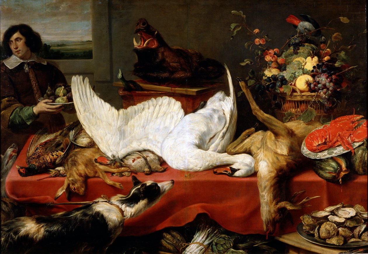 Stilleben med en svane, 1640