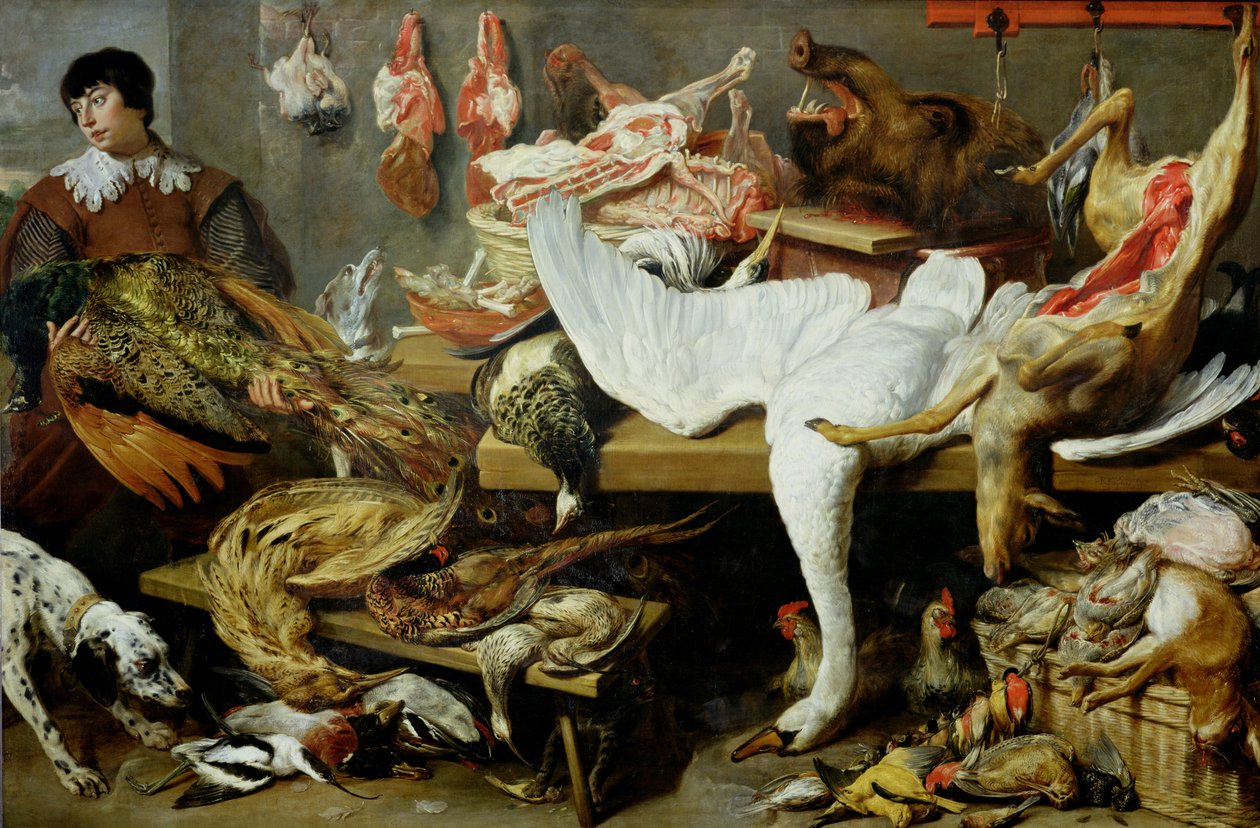 A Game Stall (olie på lærred) af Frans Snyders or Snijders