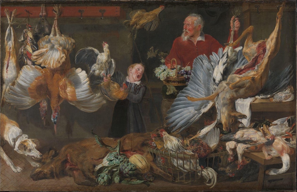 En spilbutik af Frans Snyders or Snijders