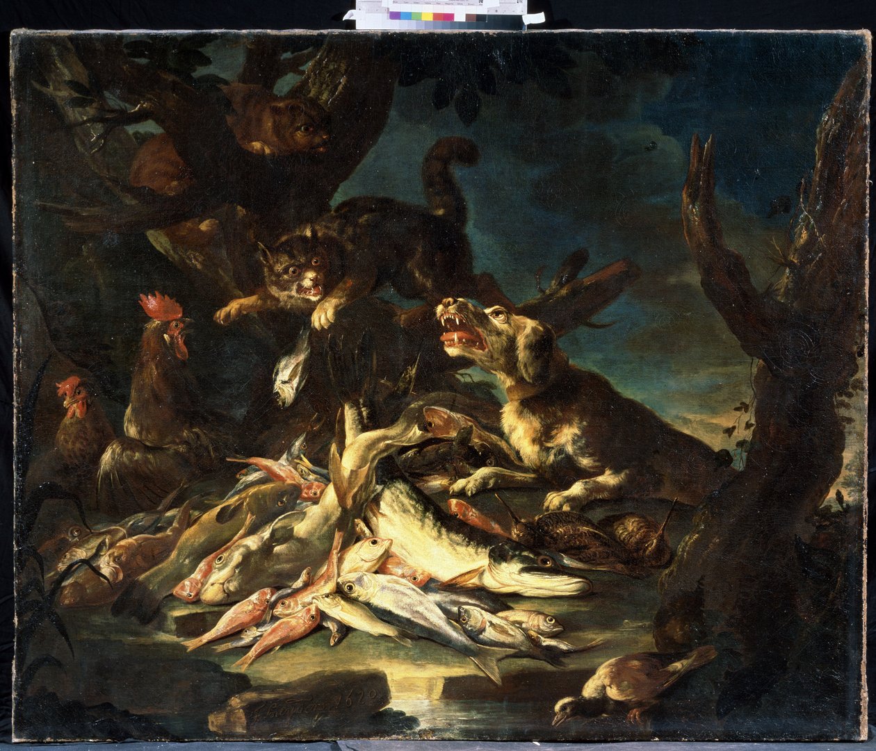 Fisk (fisk). Maleri af Frans Snyders (1579-1657). Olie på lærred af Frans Snyders or Snijders