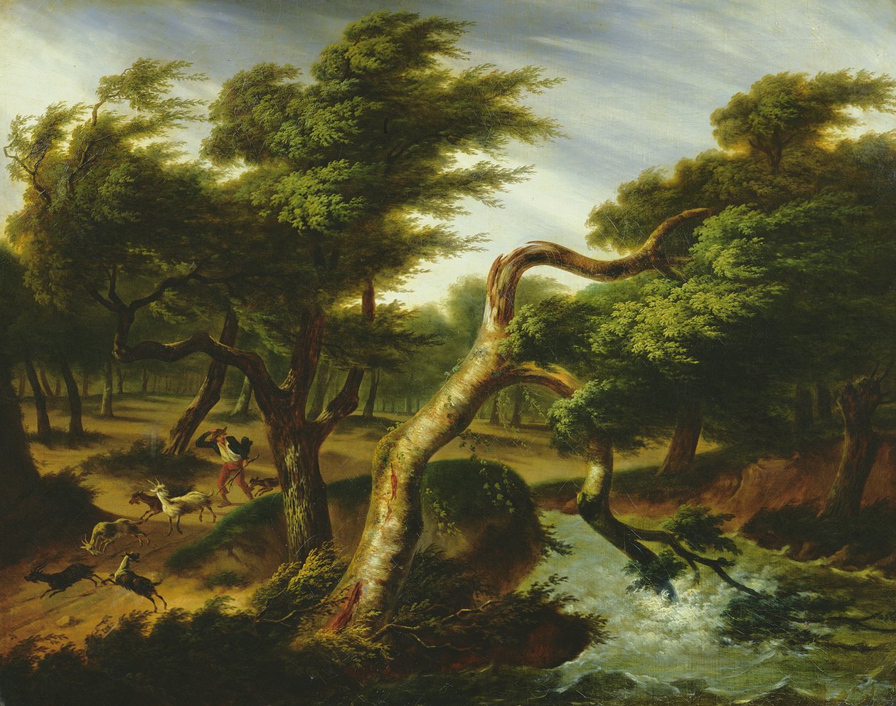 Et vindstød, 1817 af Frans Swagers
